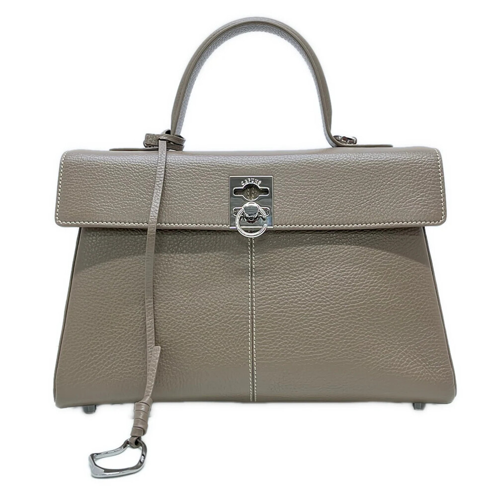 Cafune Stance Bag Gray Beige Leather #363352C64B